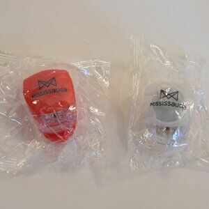 2x Clip-On LED Safety Lights – Red & White, New